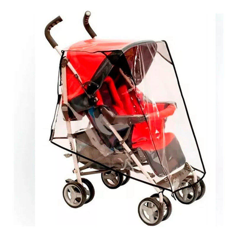 Cobertor Cubrecoche Bebe Transparente Impermeable Lluvia