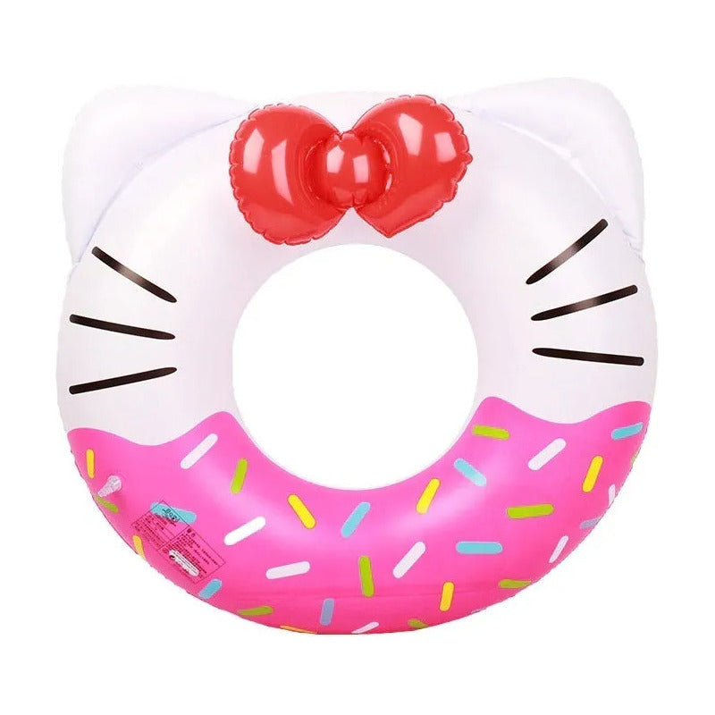 Flotador Hello Kitty -dona Salvavida Inflable Niños Piscina