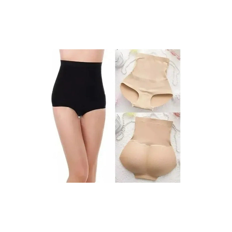 Calzón Relleno Levanta Glúteos Push Up Con Faja Para Abdomen