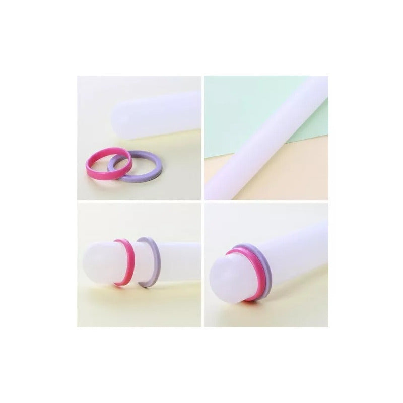 1 Uslero Rodillo Fondant Rodillo Para Fondant 22cm Uslero Para Fondant Usleros Reposteria Rodillo Fondant Rodillo De Plástico Pasteleriacl