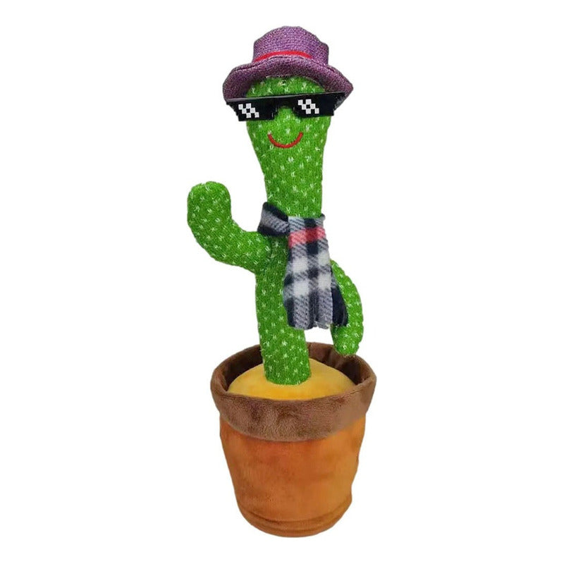 Cactus Bailarín Musical Repetidor Recargable Voz Interactivo