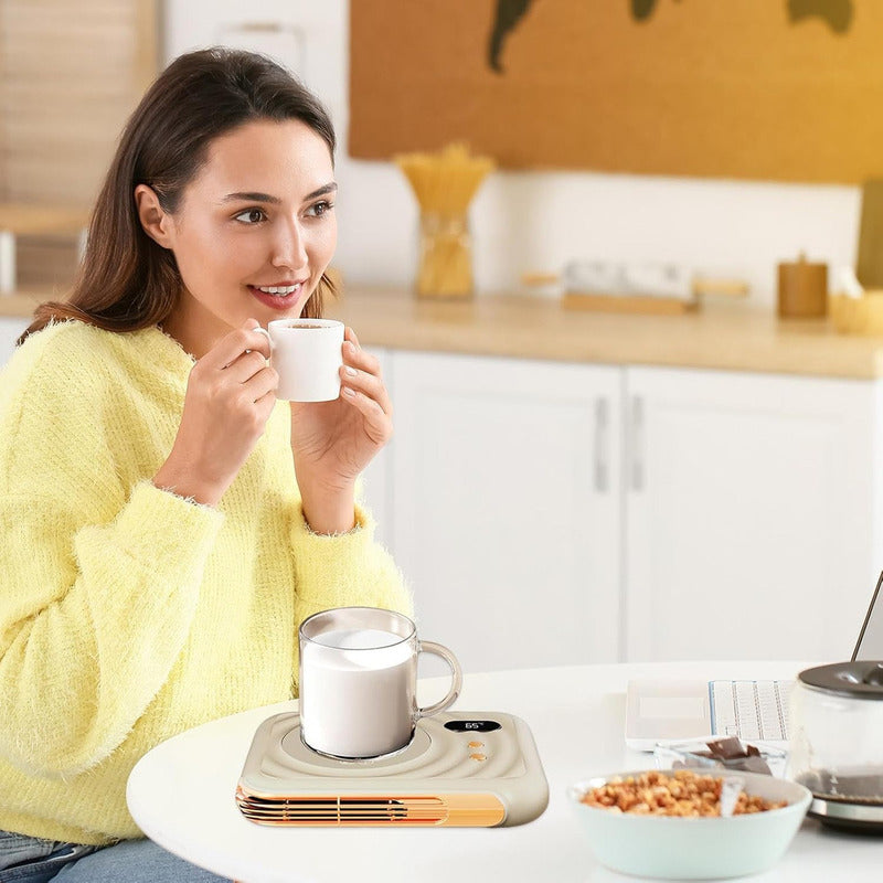 Calentador De Café De Escritorio Eléctrico Para Té Y Tazas Color Unico