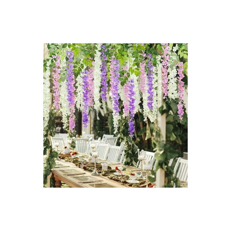Pack De 12 Colgantes De Flores Artificiales Guirnaldas