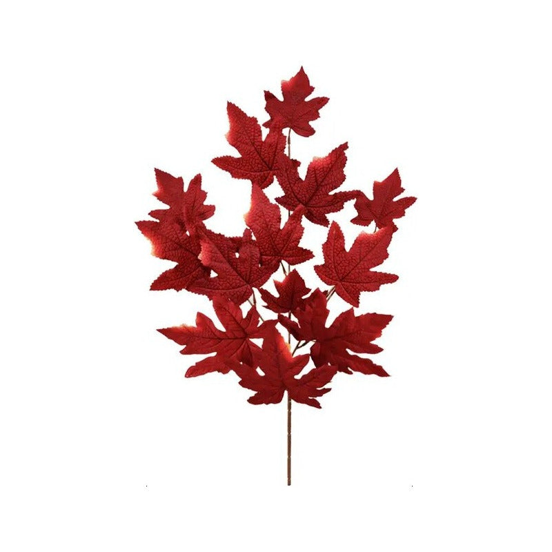 Flores Artificiales Hoja De Arce De Árbol Hoja De Pascua