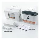 Humidificador Difusor De Aroma Efecto Flama Piedra Sal