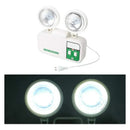 Lampara De Emergencia Theck Doble Foco Recargable Automatica Blanco