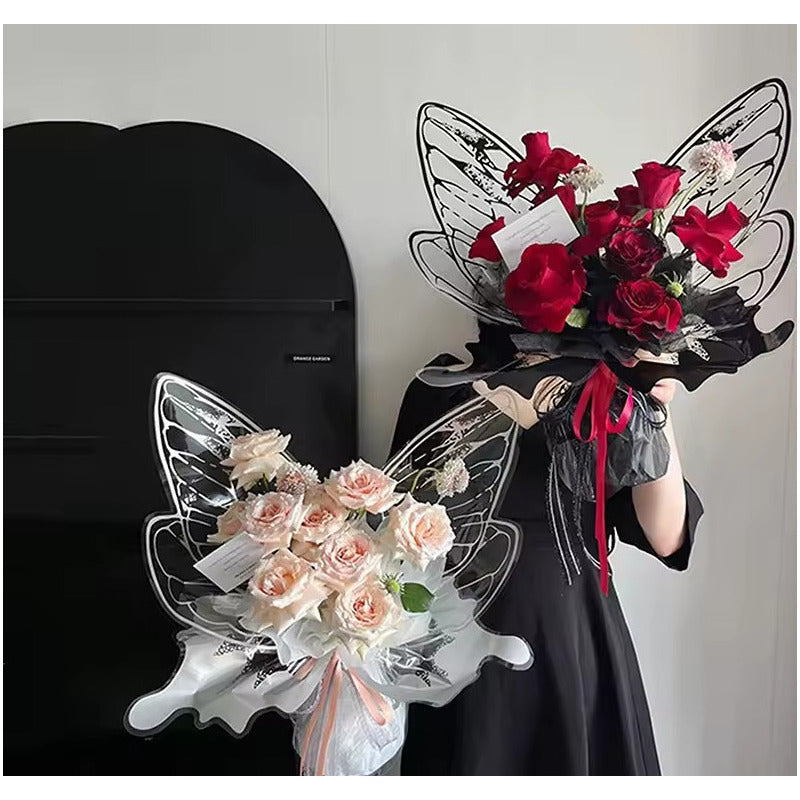 20 Piezas Papel Celofán Coreano Con Forma Mariposa