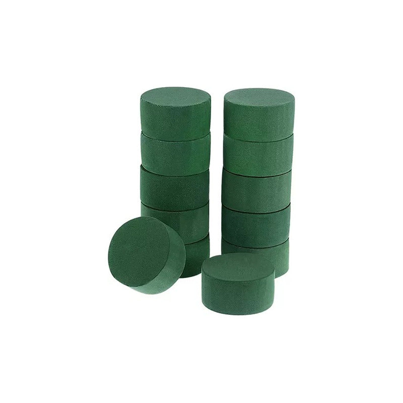 Bloque De Espuma Floral Oasis Original Circular Flores
