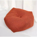 Cojin Puff Piso 45x45cm Acolchado Decorativo Hogar Terracota