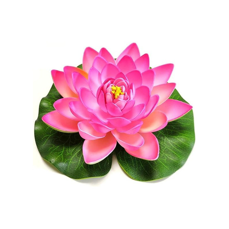 Flor De Loto Artificiales Loto Lirio Cojín Flotante