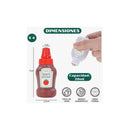 Mini Botellas Salsas Exprimibles Portátil Lonchera Pack 3 Transparente