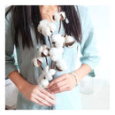 Tallos De Algodón Seco Flores Decorativas Cotton Blanco Deco