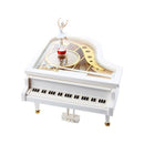 Caja De Música Piano Ballet Girl Caja Musical Bailarina Blanco Bailarina