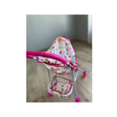 Coche Juguete Rosa Sm Plegable Metal Ruedas Luminosas Diseño Grande