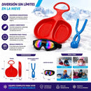 Kit Trineo Theck Nieve Lentes Molde Bola Snow Fun Azar/surtido