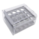 Contenedor De Huevos 32 Compartimentos Doble Capa Gris Blanco