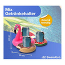 Pack 10 Mini Flotadores Porta Vasos Botellas Piscina Playa Surtido