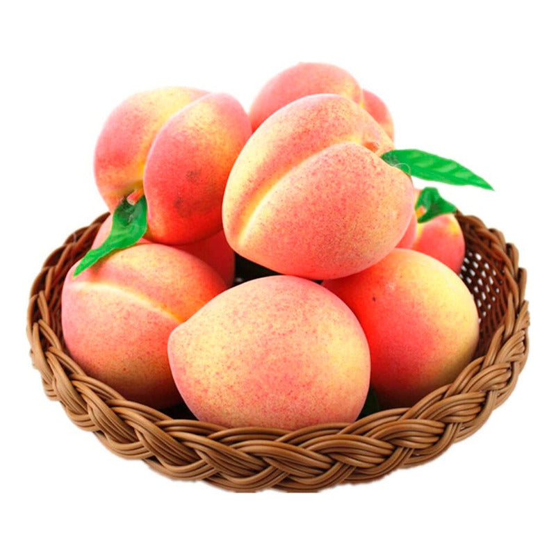 Durazno Damasco Artificial Fruta Sintética Decoración