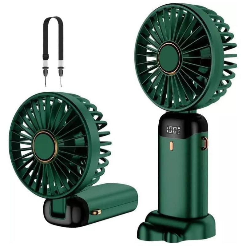 Ventilador De Mano Portatil Pequeño 5000mah Usb Fan