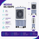 Enfriador De Aire Theck 25l 150w Con Control Remoto Blanco