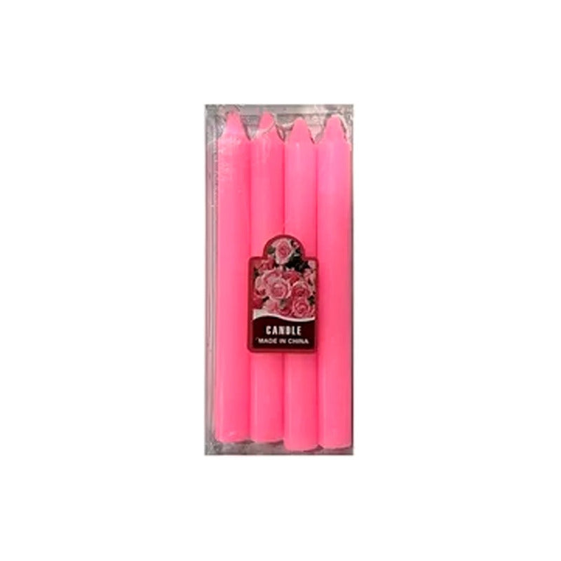 Velas Lisas Pack De 4 Velas, Con Aroma
