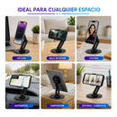 Soporte Magnético Celular Escritorio Giratorio Theck Negro