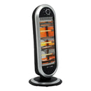 Estufa Halógena Oscilante 1200w 3 Niveles De Calor Gris