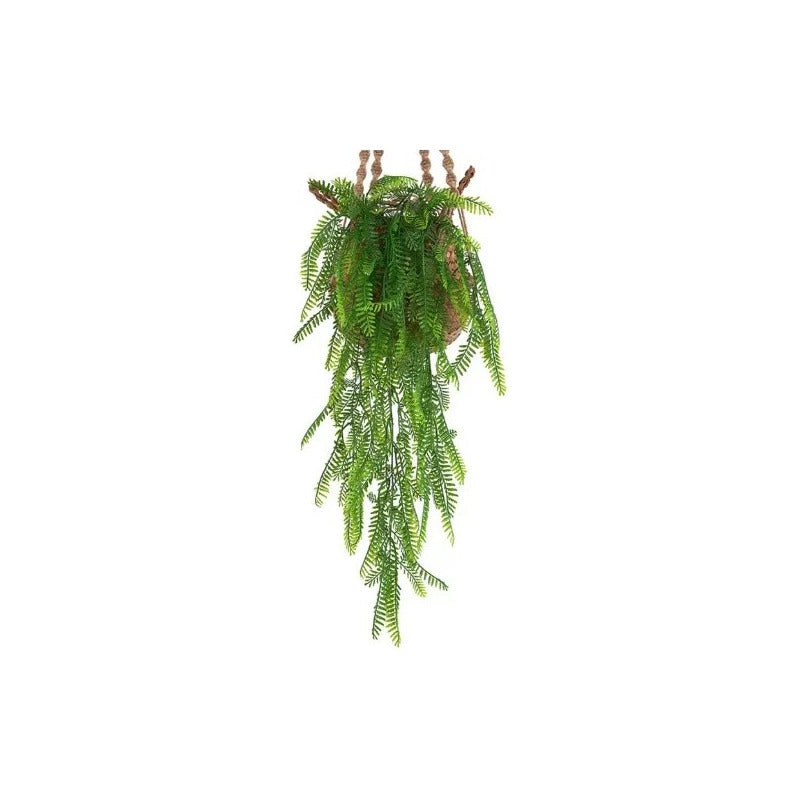 Helecho Fino Colgante  Flor Artificial Vara Frondosa