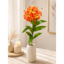 Vara De Lirio Artificial Ecodeco Decoracion Para Espacios Naranja