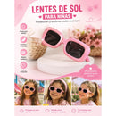 Anteojos Gafas De Sol Niña Lentes Gafas Infantil Vintage Vintage Rosa Negro