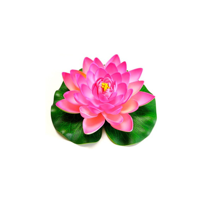 Flor De Loto Artificiales Loto Lirio Cojín Flotante