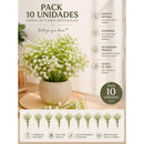 Pack 3 Ilusiones Flores Artificiales Gypsophila Velo D Novia Blanco