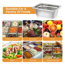 X2 Bandeja Deposito Gastronomico Acero Inox 26.5x16.5 1/4