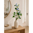 Rama De Lilo Artificial Azul 75 Cm Flor Decorativa Silvestre Azul Claro