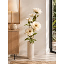 Vara De Peonia Grande Amapola Artificial Ecodeco Decoracion Beige