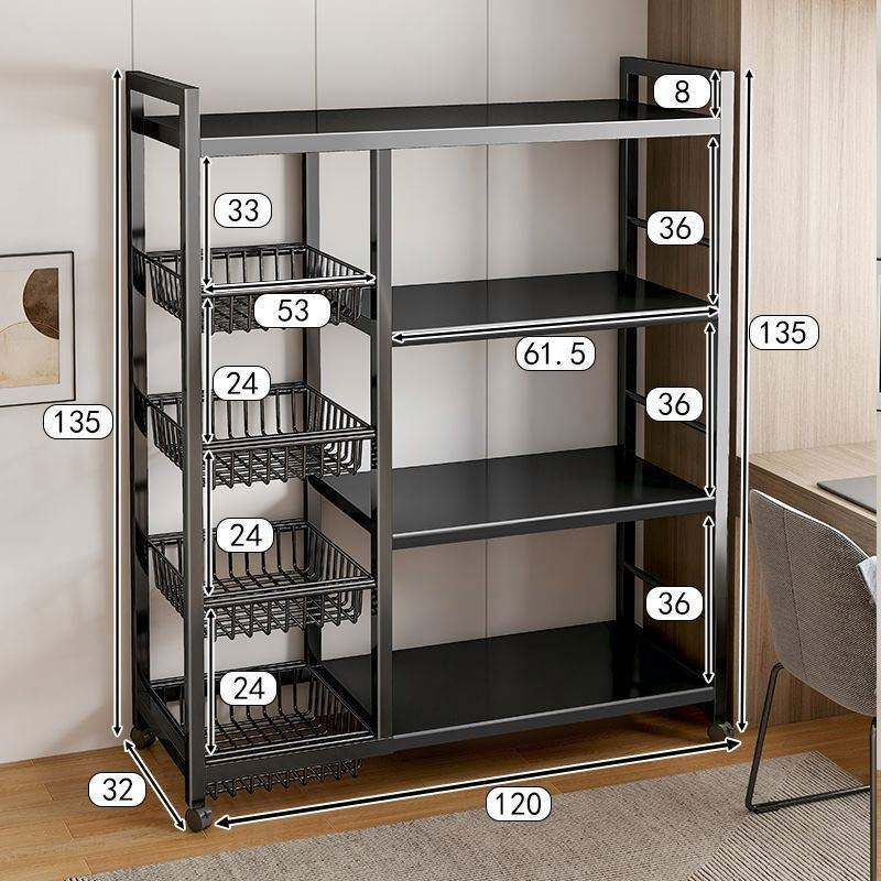 Estanteria Anaquel Organizador Ruedas 4 Niveles 4 Canastilla
