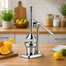 Prensa Exprimidor Cítricos Manual Theck Acero Inoxidable Gris