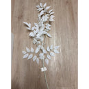 Flores Artificiales Ramo Hoja Rowan Ramo De Rusco Italiano Blanco
