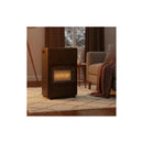Estufa A Gas Glp 4200w Portátil Interior Con Ruedas Invierno Negro