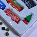 Tren Navideño Eléctrico 17 Piezas Con Rieles Merry Christmas