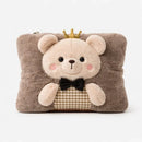 Guatero De Manos Electrico Peluche Osito Corona Calentador Marrón