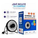 Mini Calefactor Electrico Theck 200w Portatil Bajo Consumo Negro