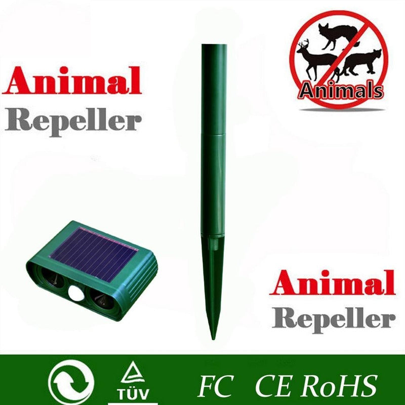 Repelente Ultrasónico De Animales Solar Repelente De Jardín