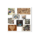 Rodajas De Madera Apariencia Natural Manualidades Navidad Et