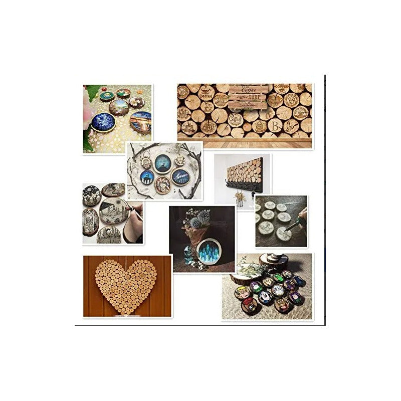 Rodajas D Madera Apariencia Natural Manualidades Navidad Etc