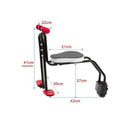 Silla Frontal De Bicicleta Con Cinturón De Seguridad Negro