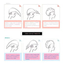 Toalla Turbante Microfibra Fcp Algodón Botón Cabello Secado Rápido Amarillo Liso