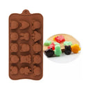 Pack De 6 Moldes De Silicona Surtidos Para Chocolate Marrón