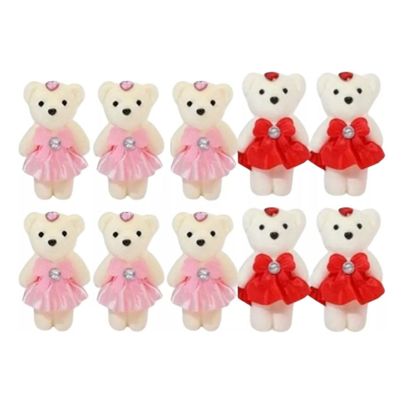 Pack De 10 Peluches Ositas Plumavit X10 Unidades Ecodeco