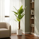 Artificial Banano Árbol Planta Arbusto 21 .0 C M Aspcto Real Verde